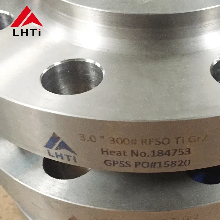 Grade 2 DN100 4" Titanium Slip On Pipe Flanges ASME B16.5 Class 150