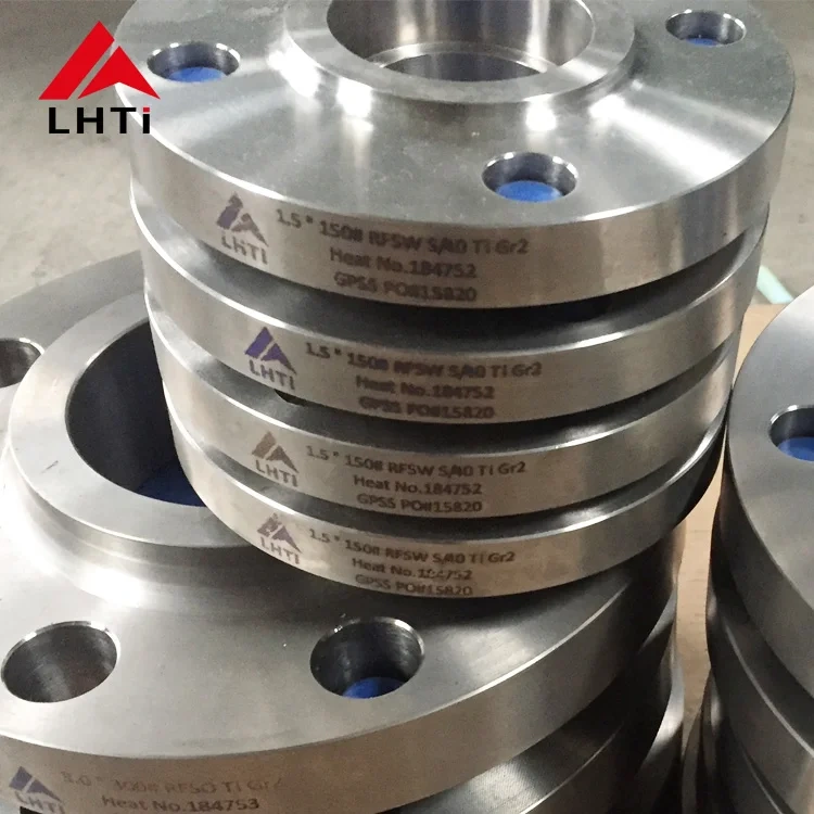 Grade 2 DN100 4" Titanium Slip On Pipe Flanges ASME B16.5 Class 150