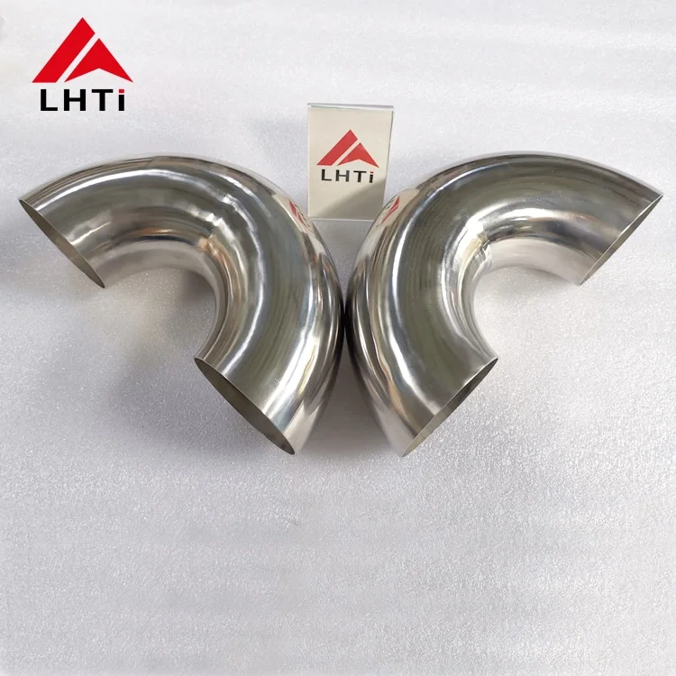 Titanium Alloy 90 Degree Elbow Pipe Fittings ASTM B363 WPT2 LR / SR 2inch Sch10s
