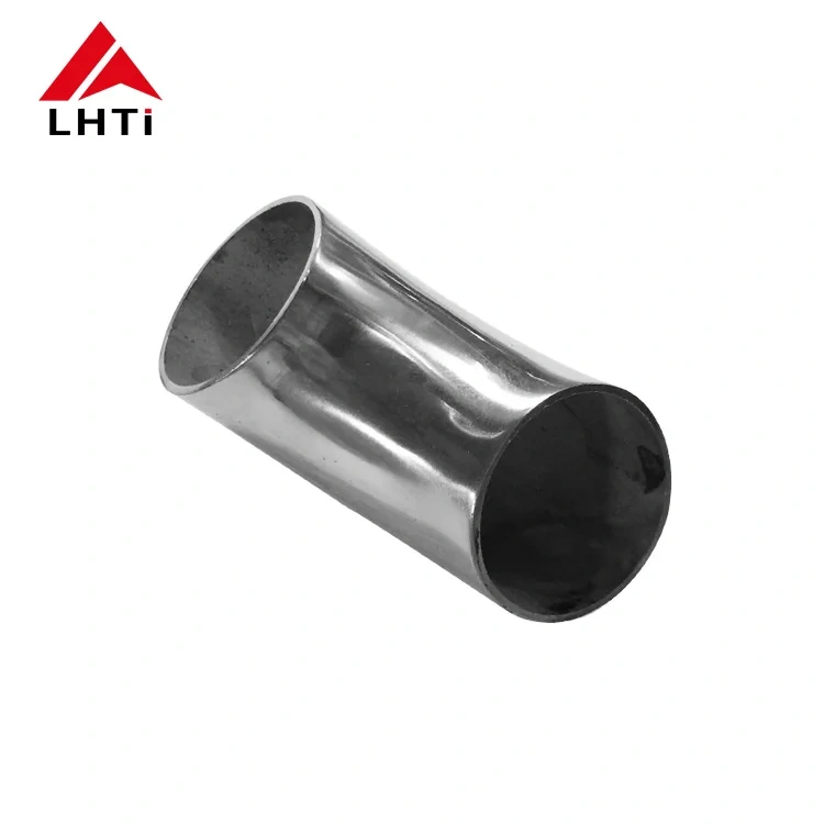 45 90 Degree Alloy Titanium Elbow Pipe Fittings ASTM B363 WPT2 ASME B36.19