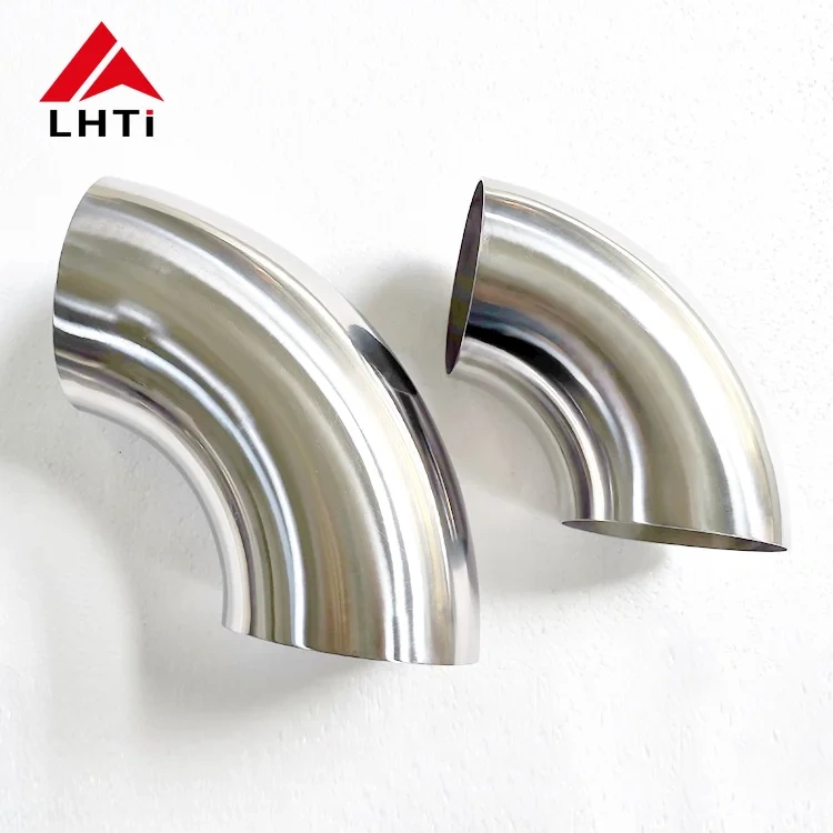 90 / 45 / 180 Degree Titanium Elbows Connector Pipe Fittings