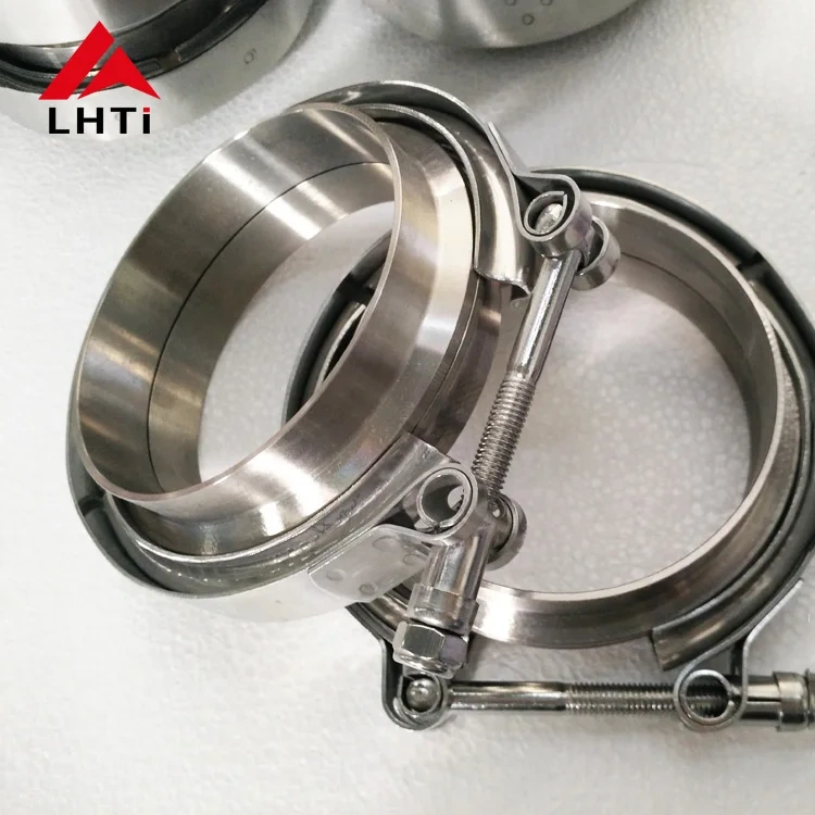 Automobile 3" Titanium V band exhaust flanges