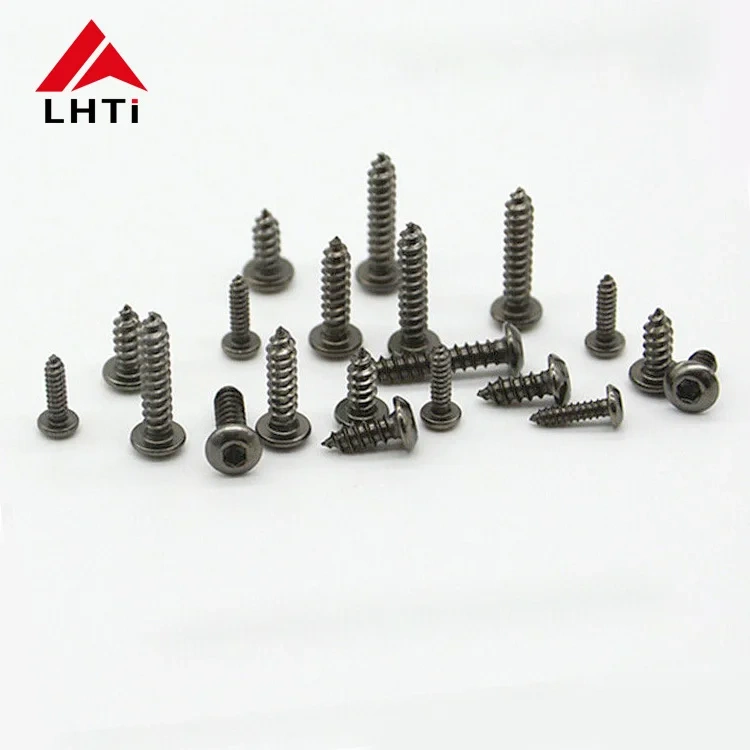 Ti6Al4V titanium pan head tapping screw M6 x 2.5 x 20mm