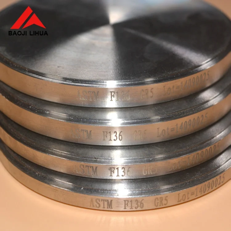 Round GR2 GR5 Titanium Ring Industry Titanium Cake Forgings