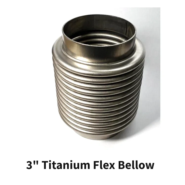 3inch titanium Flex bellow tube Pipe price in stock