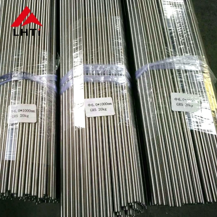 Pure titanium round bars tc4 grade 5 titanium bar for sale