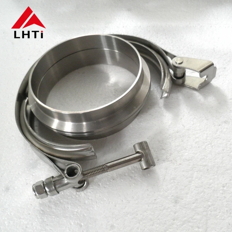 Automobile 3" Titanium V band exhaust flanges