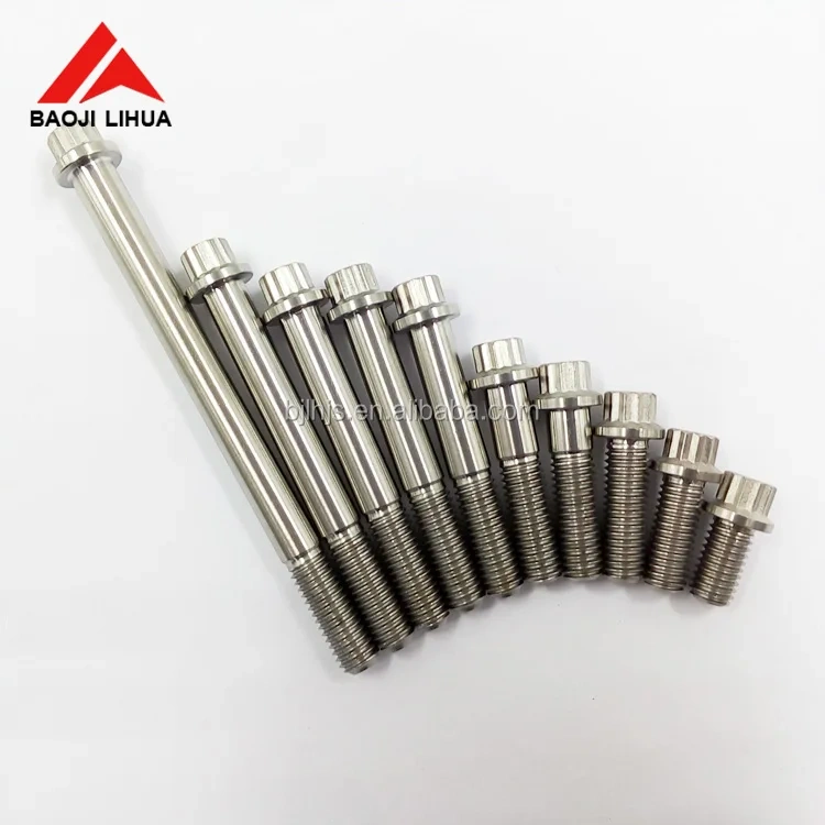 Gr5 Ti 12 point flange bolts/ 12 points flange nuts for automobile