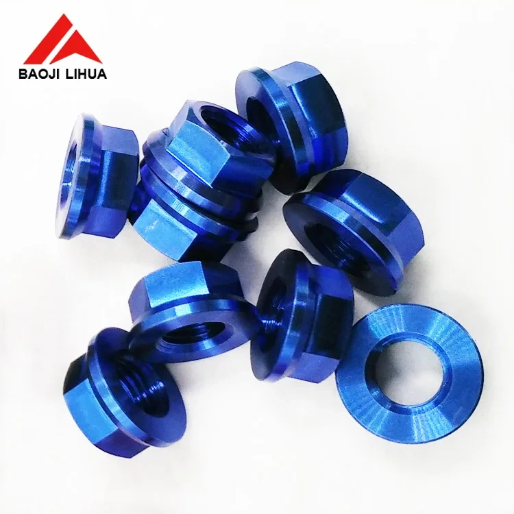 M5 M6 M8 M10 M14 M18 M20 M24 DIN6923  titanium flange nuts and bolts