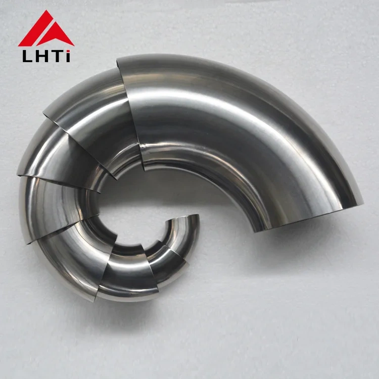 Hot sale 90 degree 34mm 51mm 63mm 76mm 89mm Grade 2 titanium elbow for exhaust