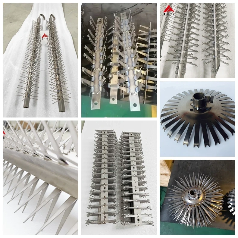 Gr1 Gr2 customized pure titanium jig hanger clip racks for electroplating anodizing Electroplate Dish Anodizing Rack