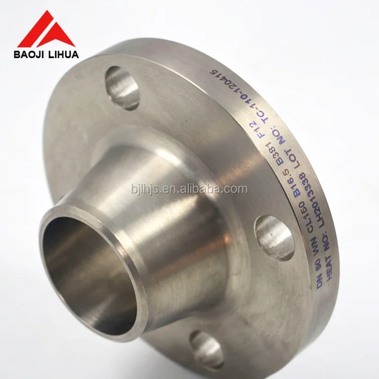 Hot sale long nozzle weld neck flange titanium pipe flange