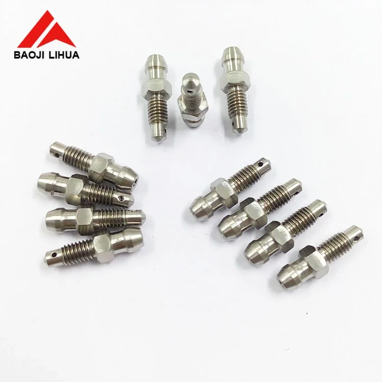 Gr5 Titanium Clutch Slave Cylinder Banjo Bolt with Bleeder Valve for motorcycle