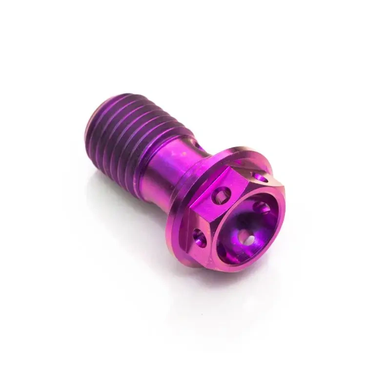 gr5 single Banjo titanium Bolt  M10 x 1.0 titanium probolt Race motorcycle parts