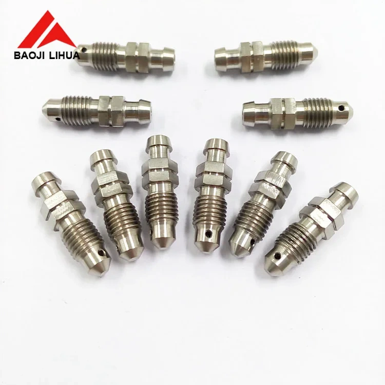 Gr5 Titanium Clutch Slave Cylinder Banjo Bolt with Bleeder Valve for motorcycle