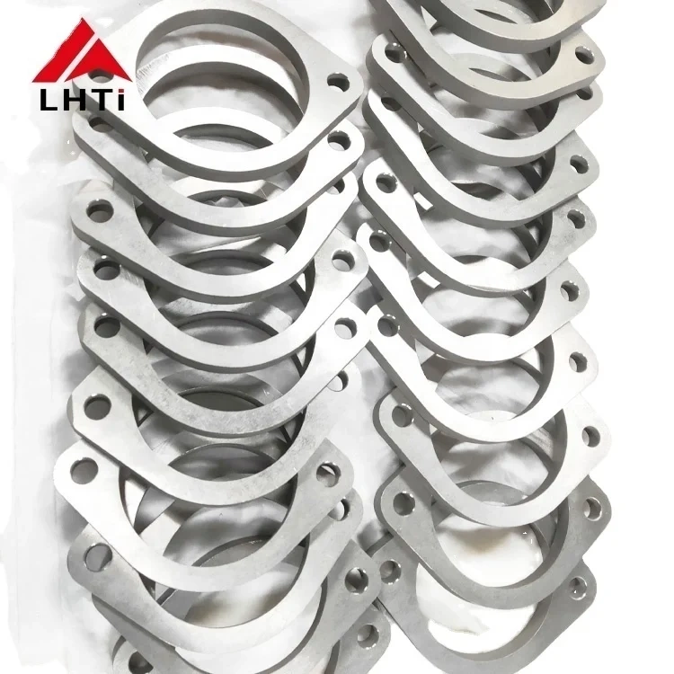 Factory price of 4 inch 5 inch Gr2 titanium car exhaust pipe flange