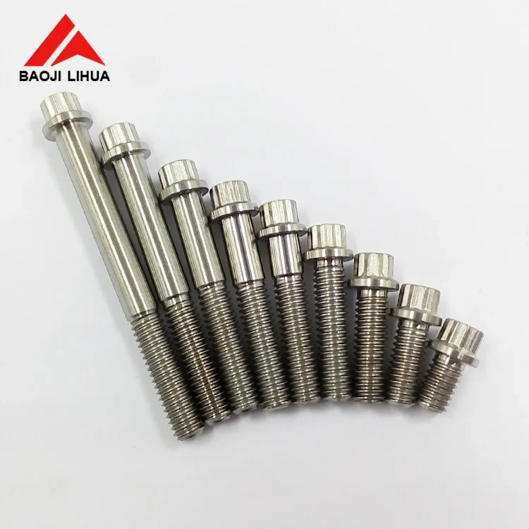 M10x1.25 rims bolts ,12 points titanium flange bolts for automobile