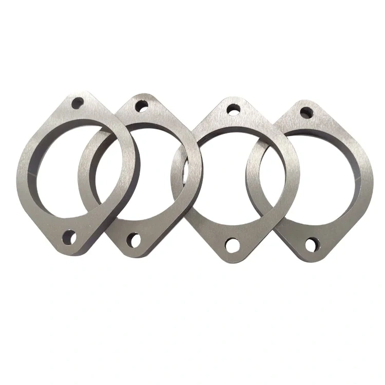 Customized Gr2 Titanium exhaust flange with 2 bolt hole for Auto system