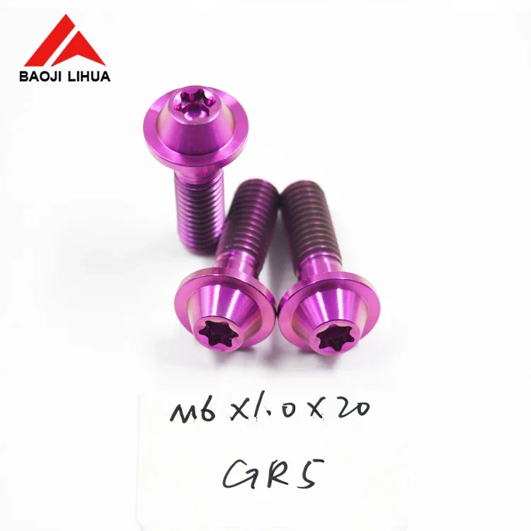 M6x50mm gr5 titanium torx head bolts screw for motorcycle