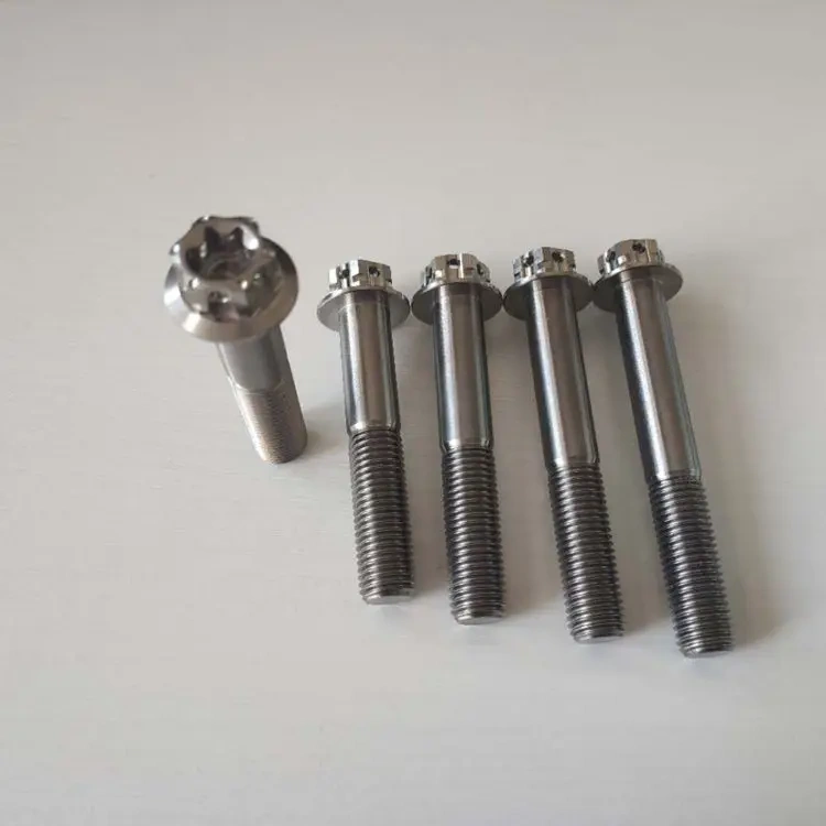 M8 gr5 Titanium torx Flange Bolts  motorcycle racing fancy bolts