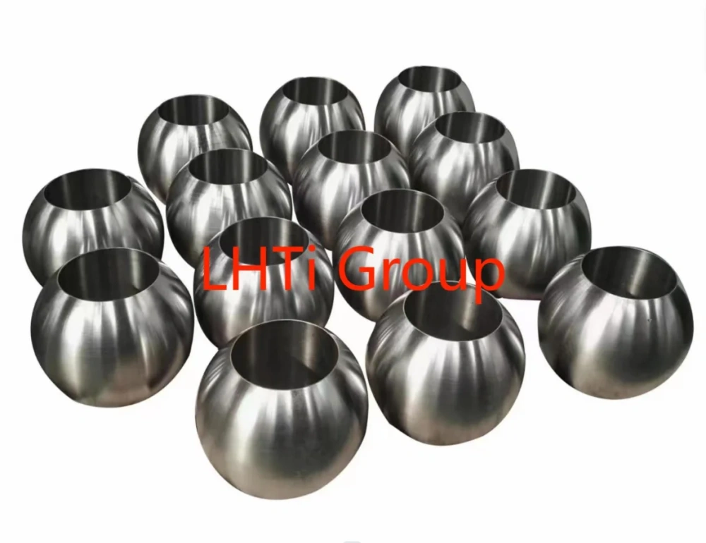 titanium and titanium alloy valve ball hollow casing floating ball