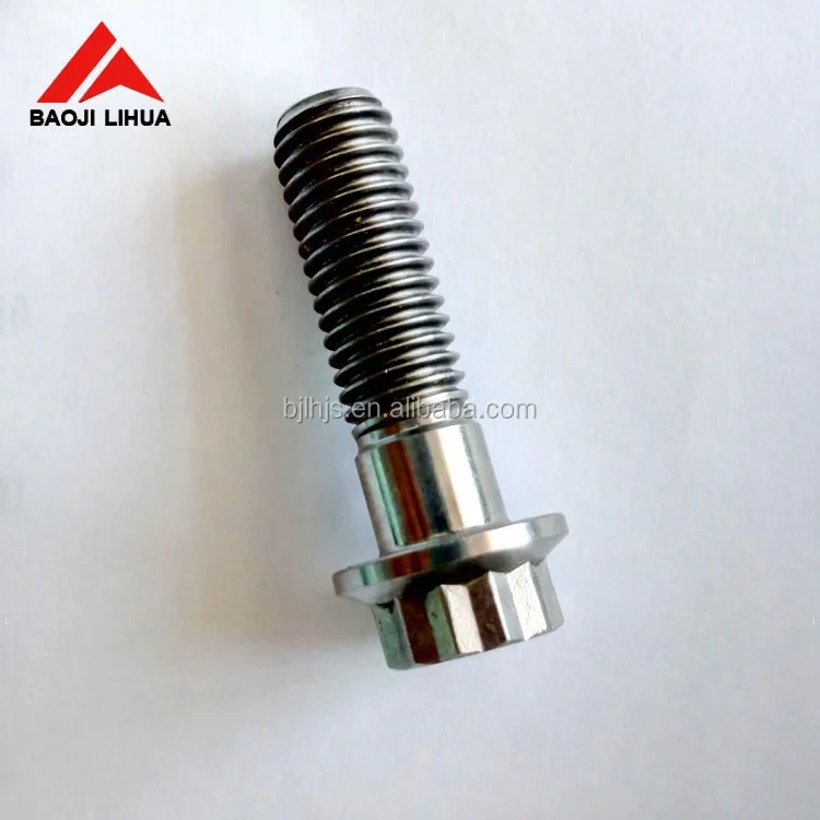 Gr5 Ti 12 point flange bolts/ 12 points flange nuts for automobile