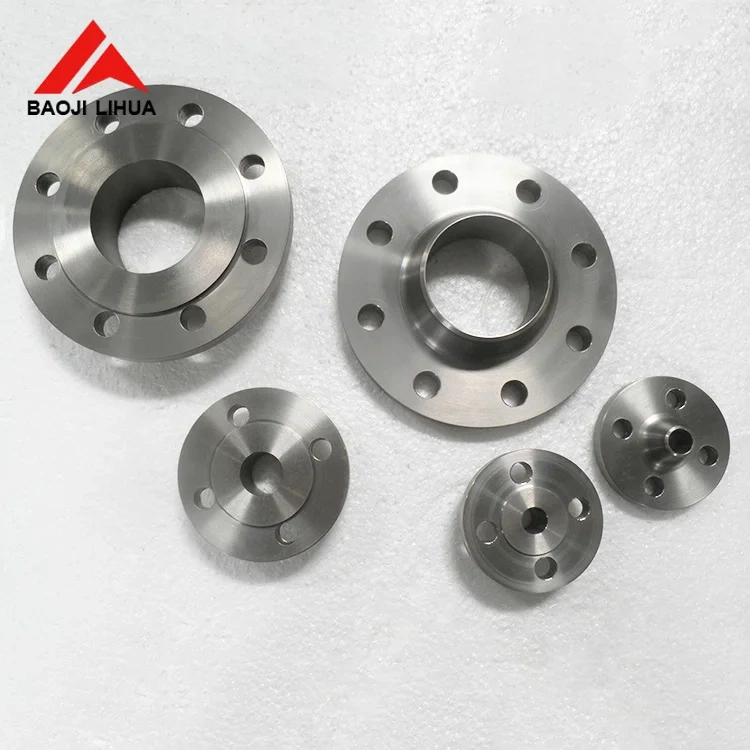 Hot sale long nozzle weld neck flange titanium pipe flange
