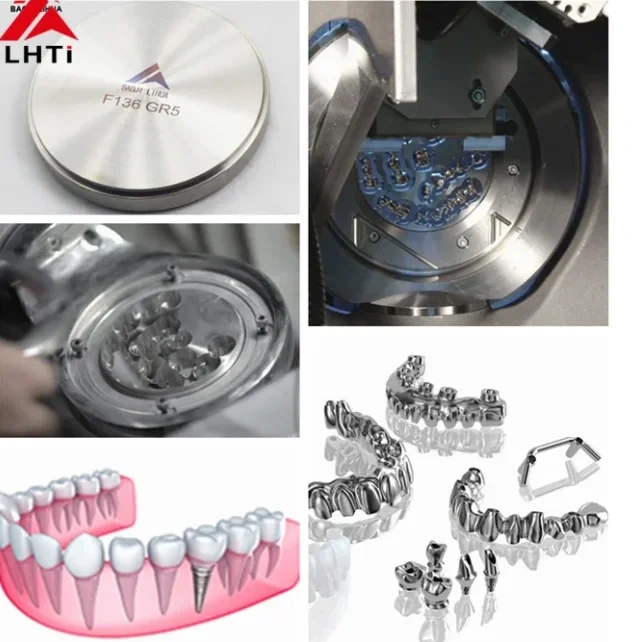 Titanium Block Gr5 eli Gr5 Titanium Disc 98mm for dental  implant