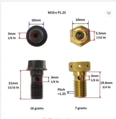 DIN 6921 M6 M8 Banjo gr5 titanium flange bolt for motorcycle