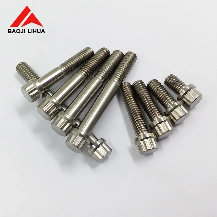 M10x1.25 rims bolts ,12 points titanium flange bolts for automobile