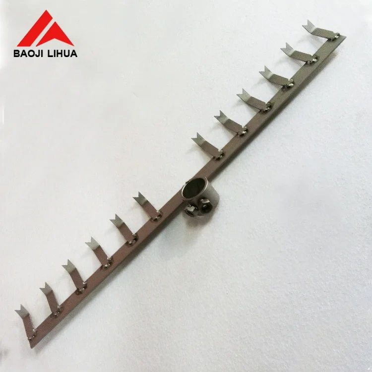 customized anodizing Gr1/Gr2 titanium jigs for Industry coating colors