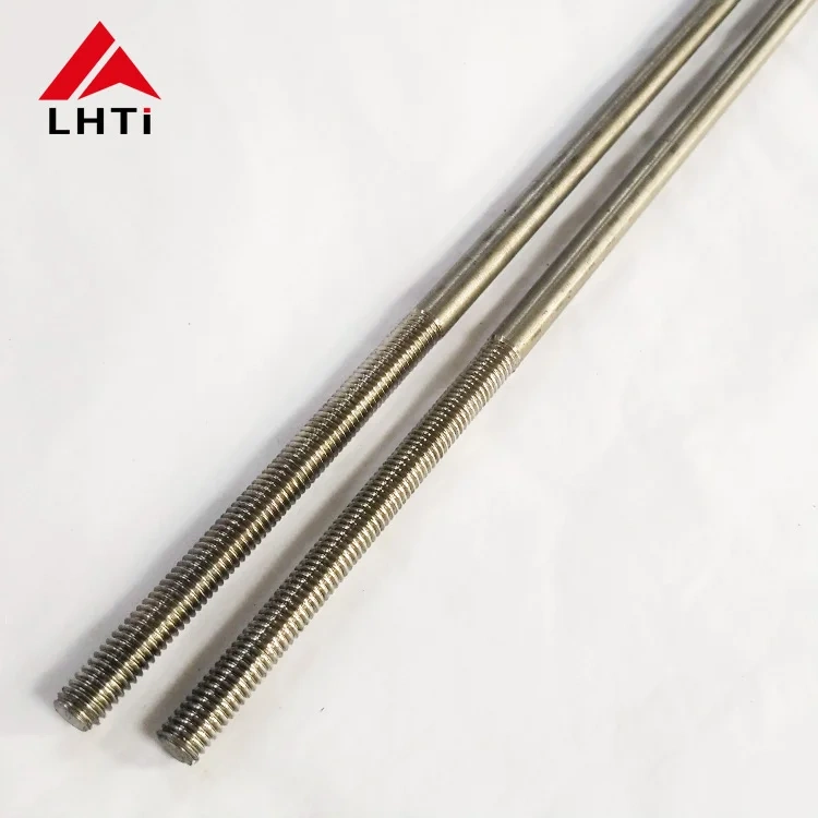 Gr2 Dia m6 m8 Titanium Threaded Rod For Titanium Racks Anodizing Jigs