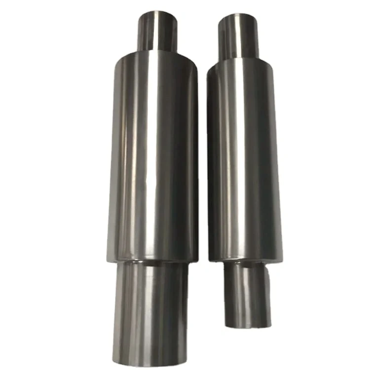 Titanium Muffler Exhaust With Perforated Pipe And Stuffing Steel Wool For Racing Car