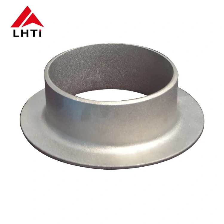 ASTM B363 WPT2 titanium lap joint stub end cap fitting