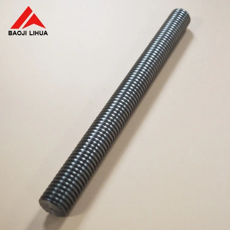 Gr2 Dia m6 m8 Titanium Threaded Rod For Titanium Racks Anodizing Jigs
