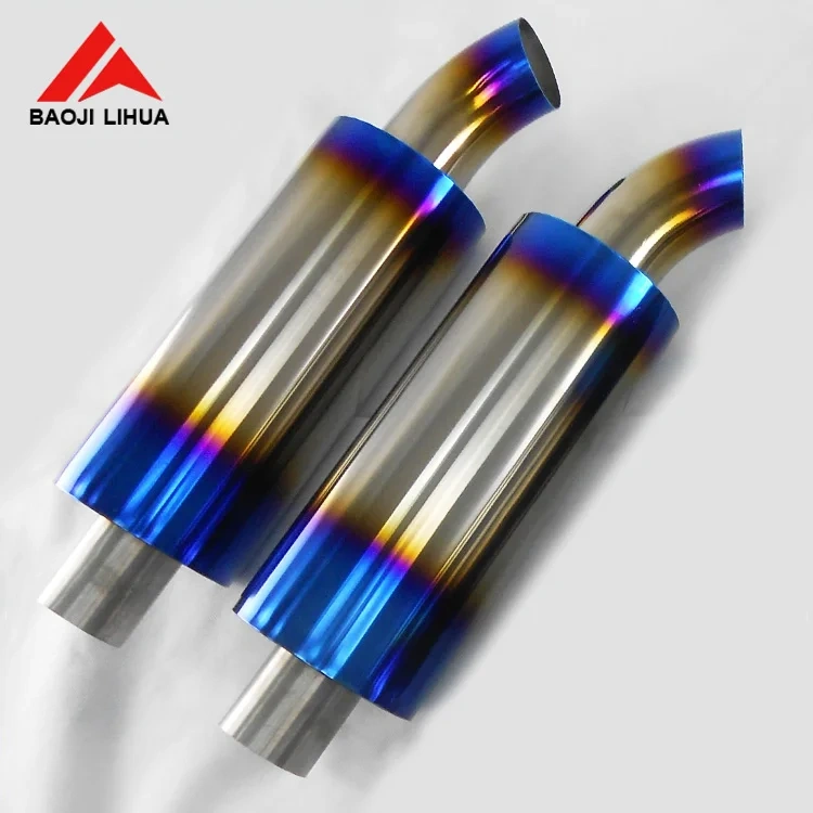 Titanium exhaust pipes gr2 best price and high quality  Dia 38mm/57mm/63mm/