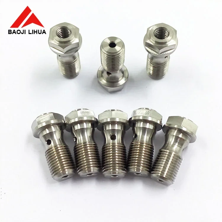 Gr5 Titanium Clutch Slave Cylinder Banjo Bolt with Bleeder Valve for motorcycle