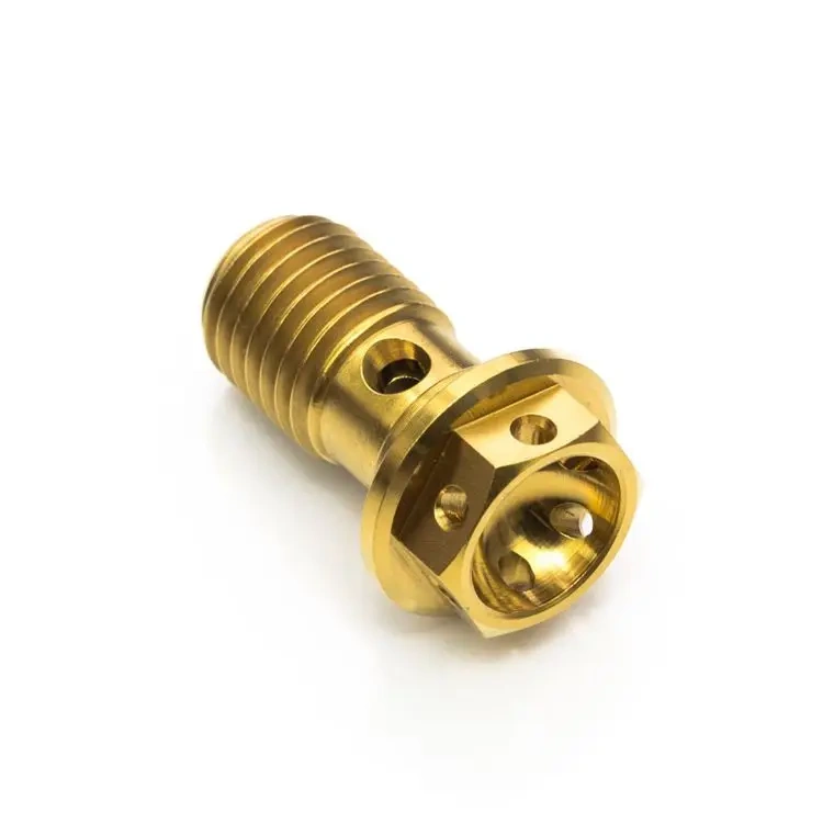 gr5 single Banjo titanium Bolt  M10 x 1.0 titanium probolt Race motorcycle parts