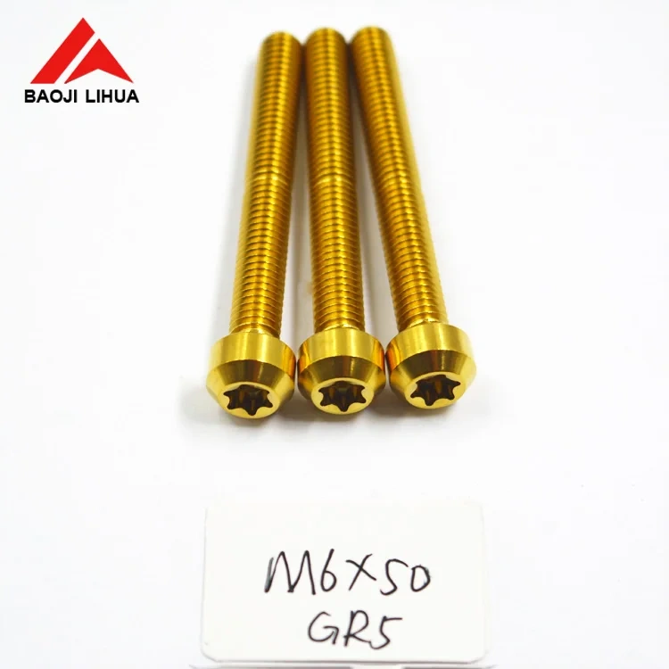 Grade5 M6 M8 Titanium star key bolt screw for Scooter