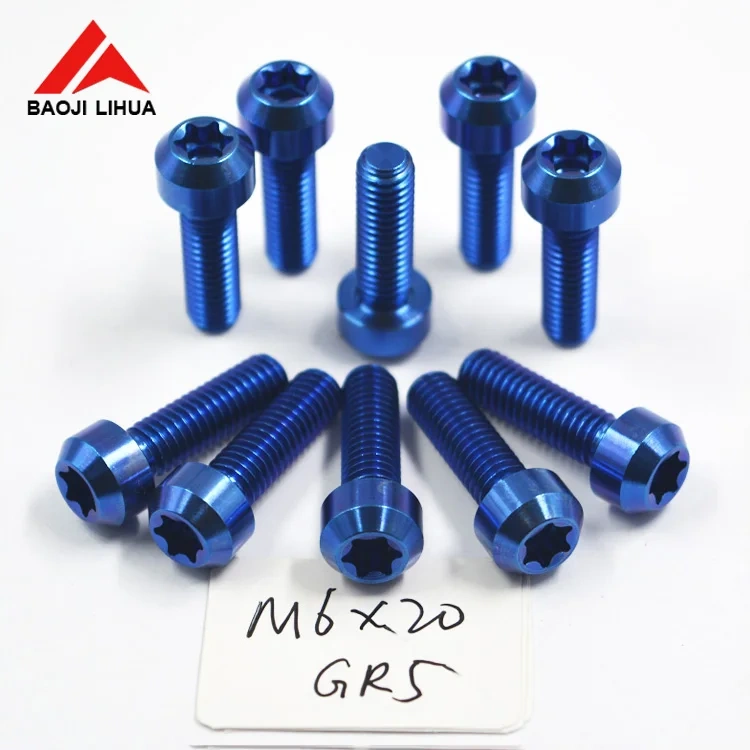 Grade5 M6 M8 Titanium star key bolt screw for Scooter