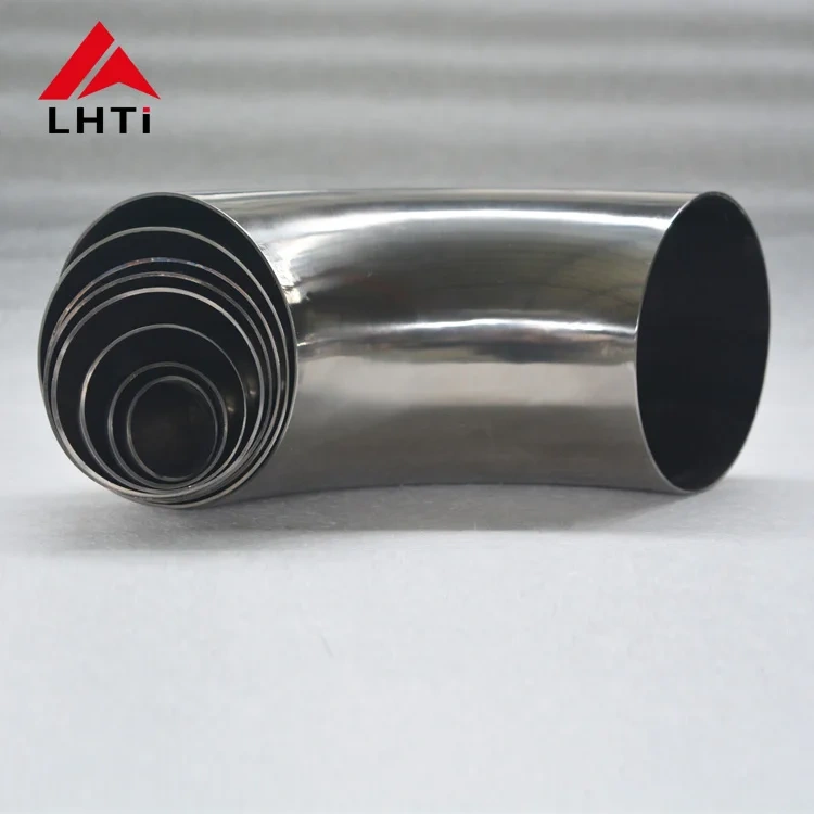 Hot sale 90 degree 34mm 51mm 63mm 76mm 89mm Grade 2 titanium elbow for exhaust