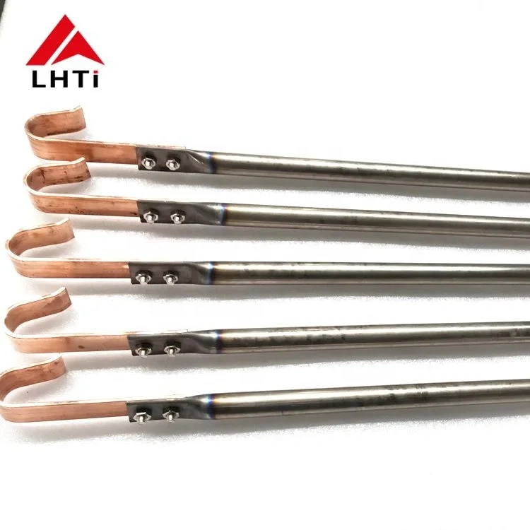 Titanium pointed split finger anodizing rack fixture 4 way 96 clips