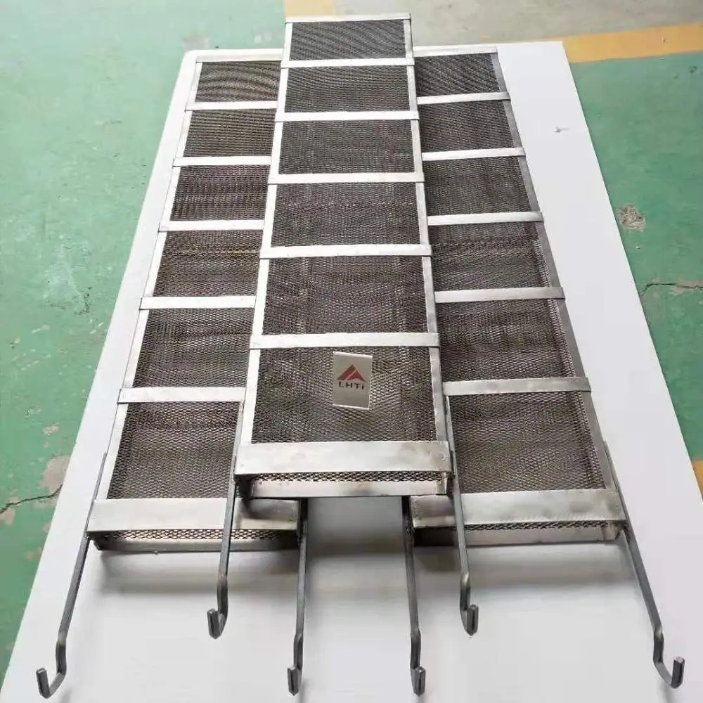 Gr1 Gr2 titanium basket for anodizing for Water treatment