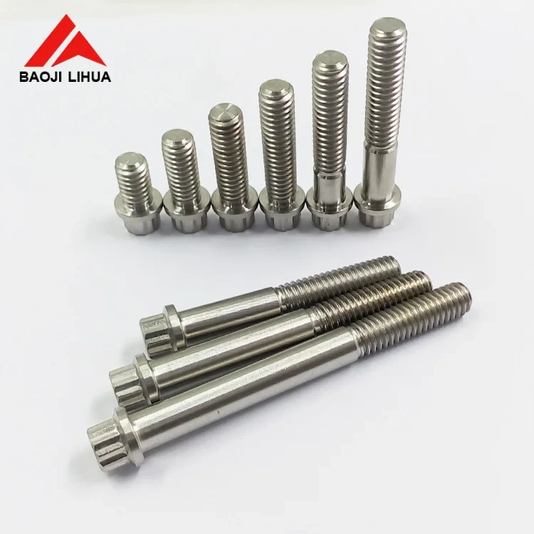 TI6Al4v GR5  M7 Titanium 12 point Flange Head Split Rim Bolt & nut for rim wheel