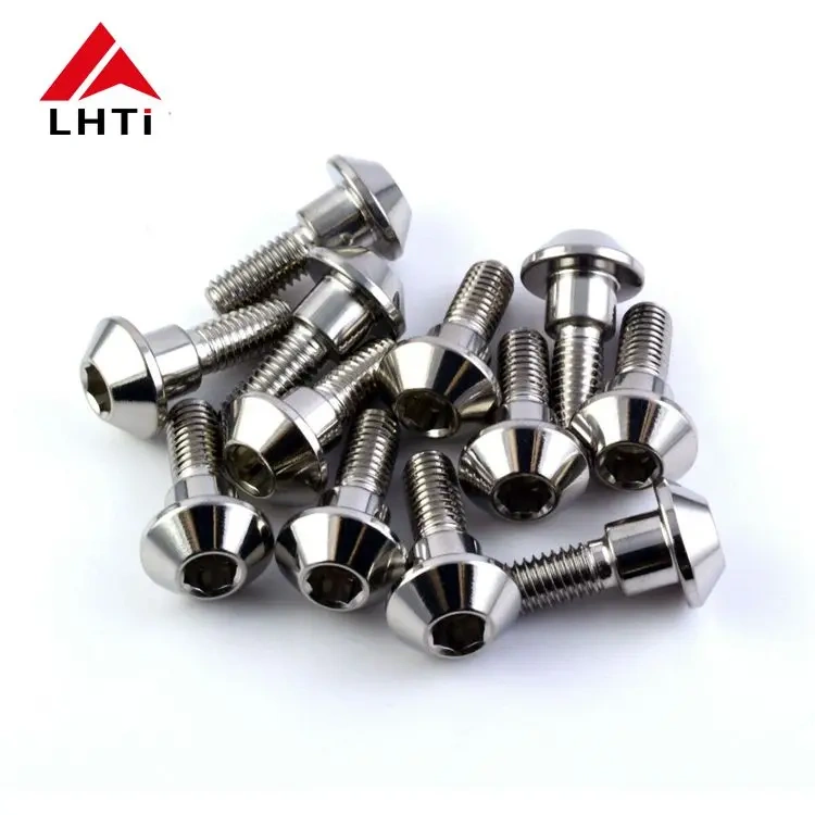 Kawasaki Yamaha Ducati Front and Rear Disc Bolt Set Brake Disc Rotor Bolt Gr5 M8 Titanium Allen Head DIN M8 X 20mm Polished Cnc