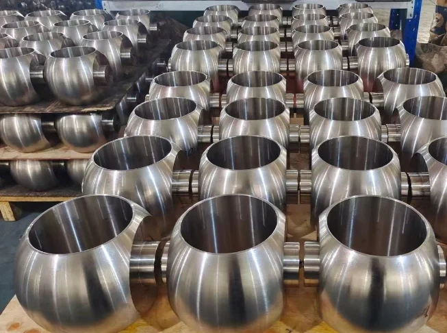 titanium and titanium alloy valve ball hollow casing floating ball can be customized