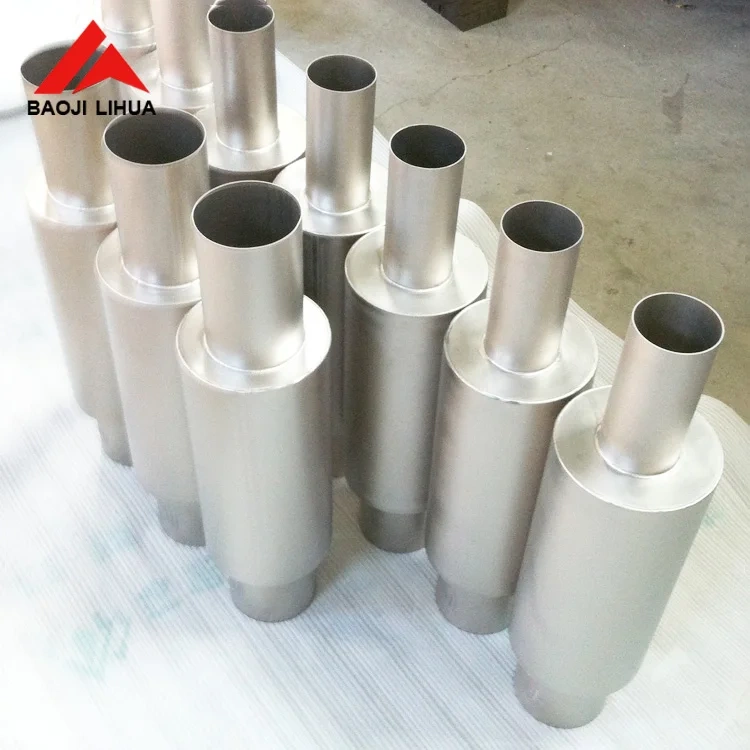 gr2 titanium muffler silencer 3inch Input output for motorcycle exhaust pipe