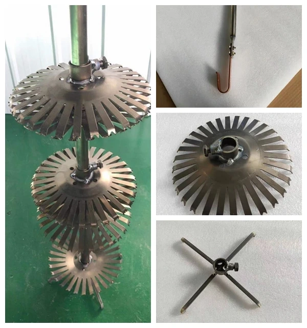 Gr2 Titanium 30  split fingers disk rack Dia220mm Thick1.5mm for Anodizing