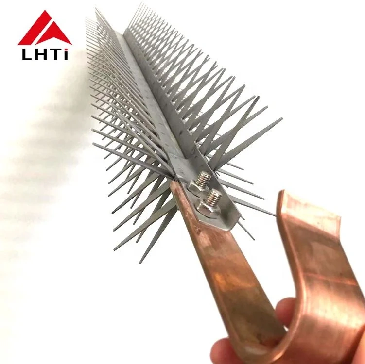 Titanium pointed split finger anodizing rack fixture 4 way 96 clips