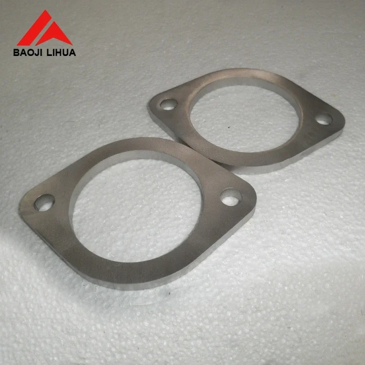 Durable 3" 3.5" 4" gr2 titanium exhaust pipe flange for racing car